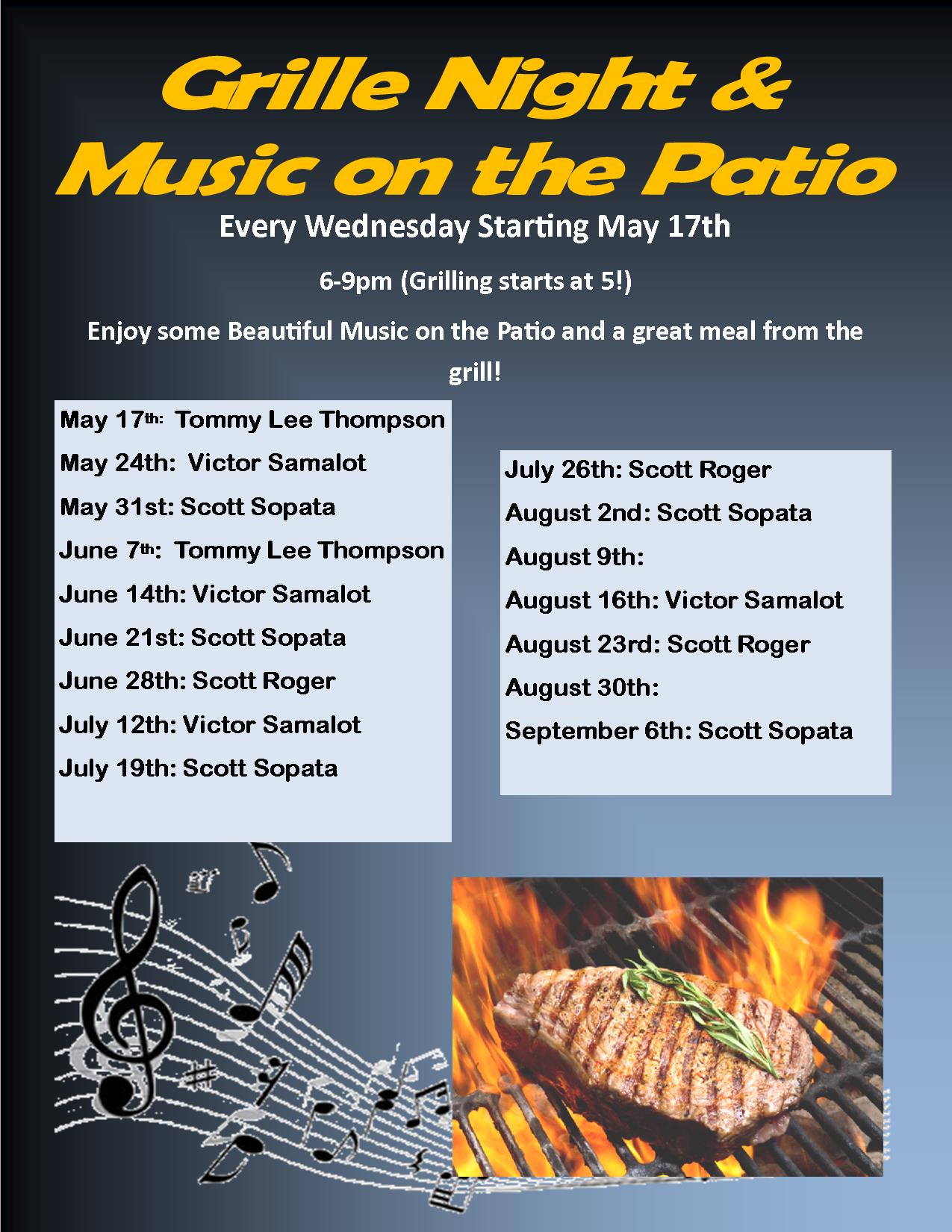 Grill Night/ Music on the Patio! | Weymouth Country Club